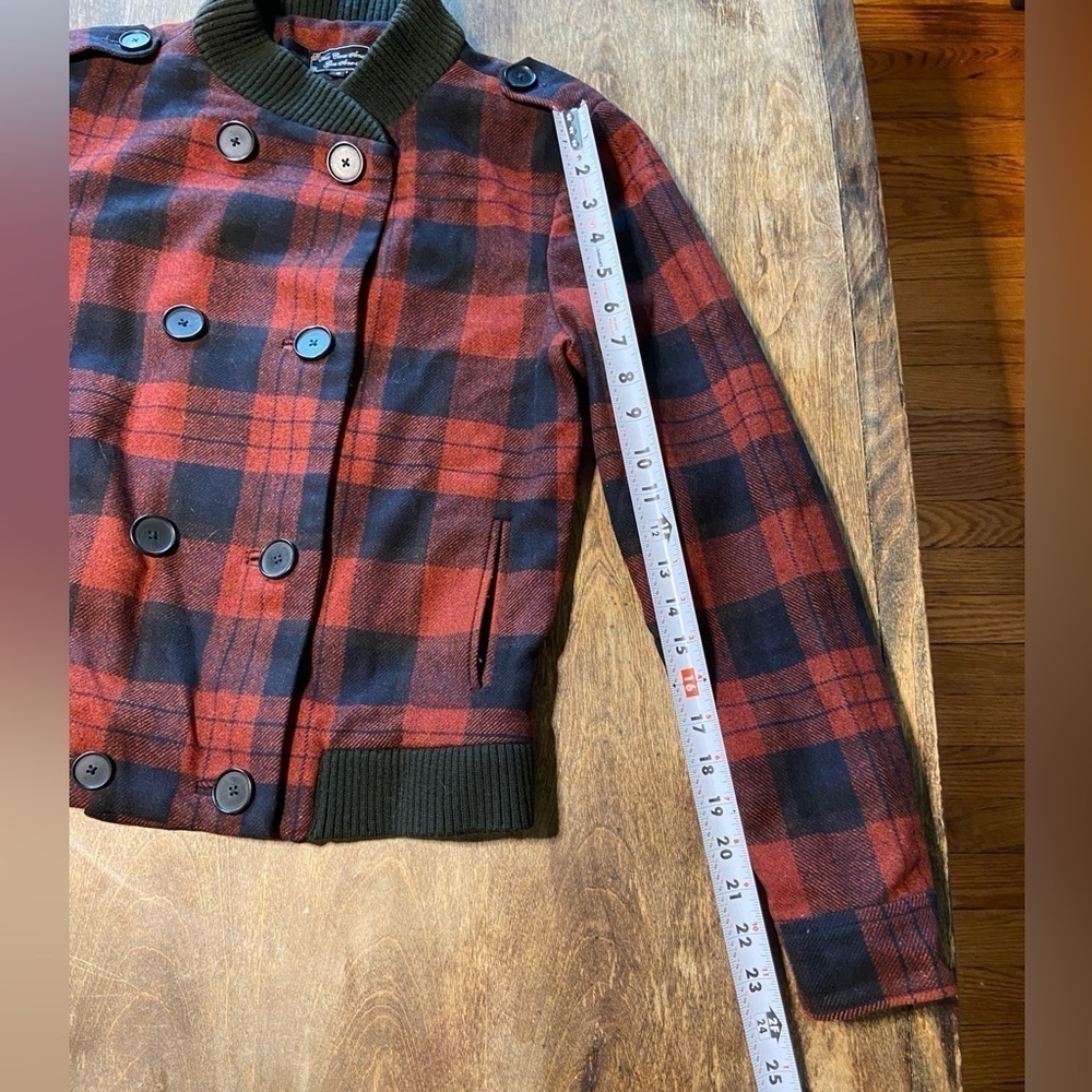 Anthropologie What Goes Around Comes Around buffalo plaid jacket S - Picture 7 of 8